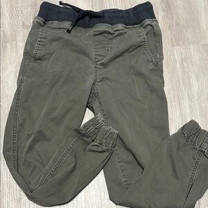 Boys Olive Jogger Pants